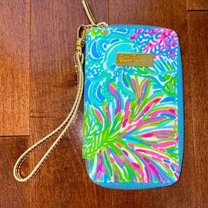 Lily Pulitzer mini wristlet wallet